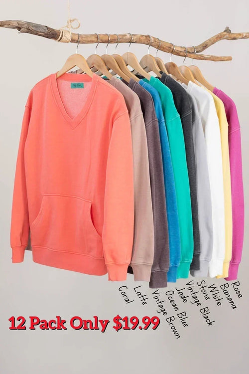 2026 Cozy Campfire V-Neck Sweatshirt